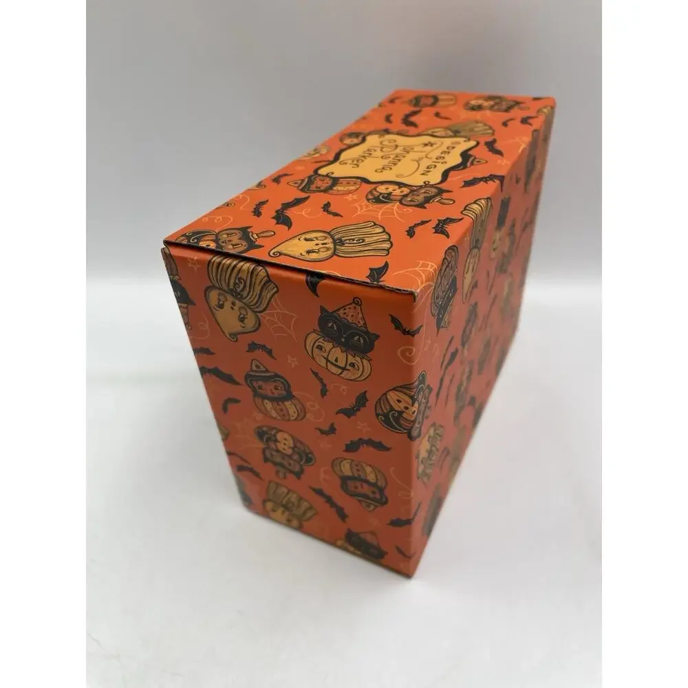 Johanna Parker Black Cats on Pumpkin Mr & Mrs Salt & Pepper Shaker Set NEW